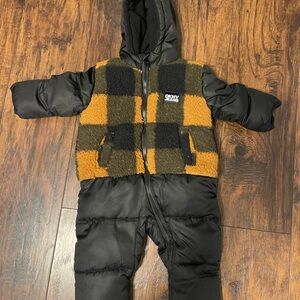 DKNY Jeans Black and Brown Snowsuit
